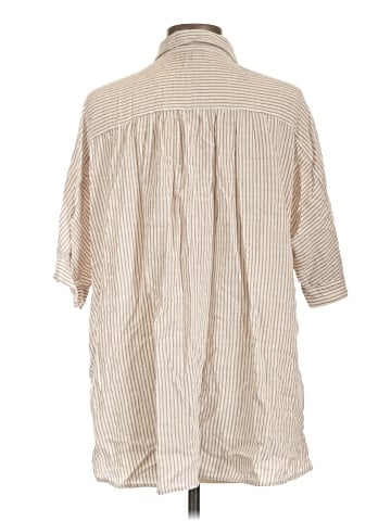 Max Studio 3/4 Sleeve Button-Down Shirt (view 2)