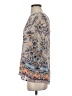 Maeve 100% Silk Print Blue 3/4 Sleeve Blouse Size 0 - photo 5