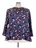 Lane Bryant Blue 3/4 Sleeve Blouse Size 24 - photo 1