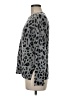 Halogen 100% Cashmere Animal Print Gray Cashmere Pullover Sweater Size M - photo 5