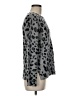Halogen 100% Cashmere Animal Print Gray Cashmere Pullover Sweater Size M - photo 4