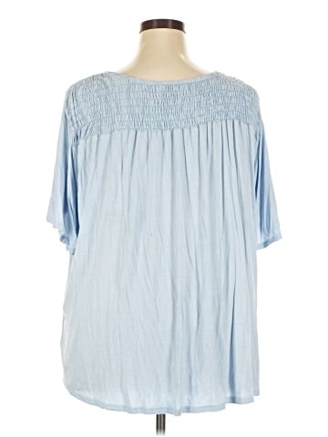 Aqua 3/4 Sleeve T-Shirt (view 2)