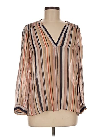 Joie Long Sleeve Silk Top (view 1)