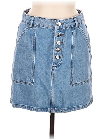 Topshop Denim Skirt (view 1)