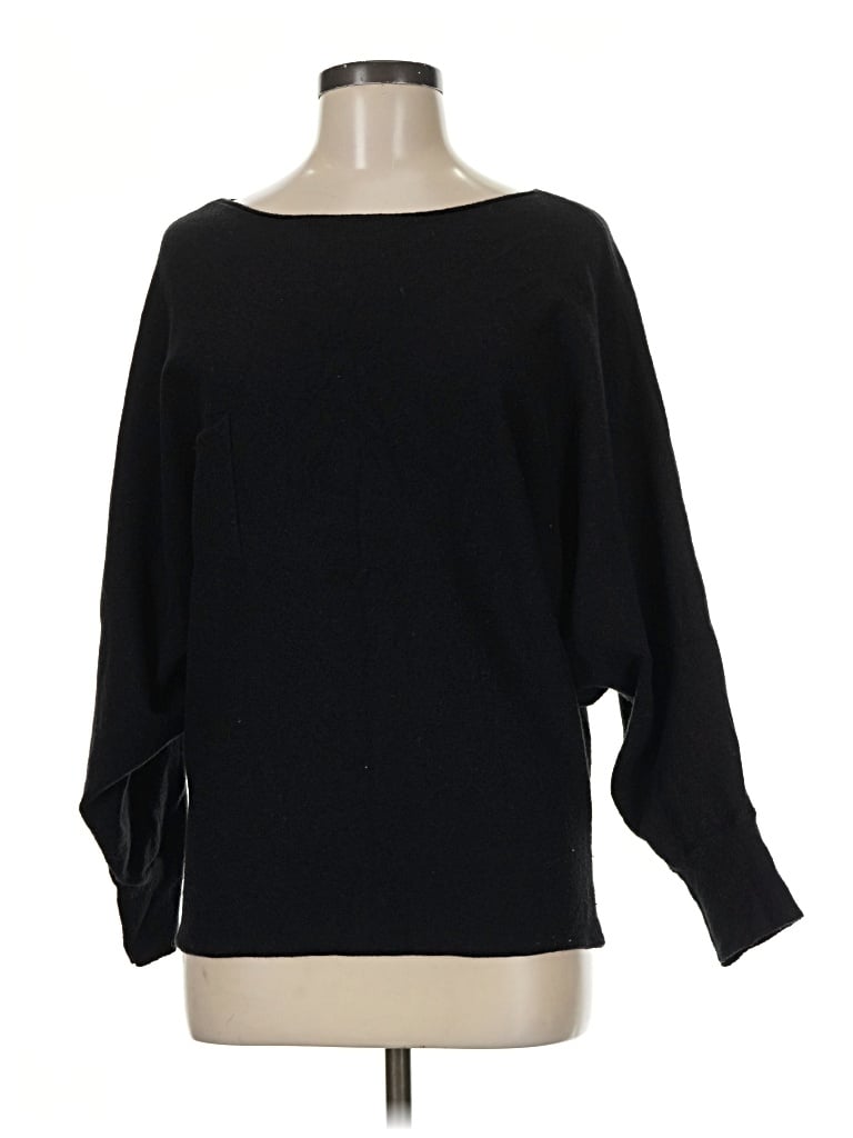 Pre-owned Hem & Thread Pullover Sweater In Black