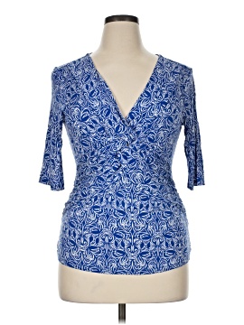 Cable & Gauge 3/4 Sleeve Blouse