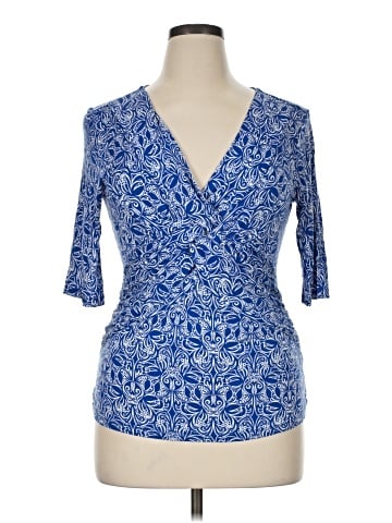 Cable & Gauge 3/4 Sleeve Blouse (view 1)