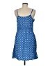Elle 100% Rayon Print Blue Casual Dress Size M - photo 2