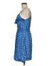 Elle 100% Rayon Print Blue Casual Dress Size M - photo 5
