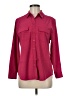 Chico's Burgundy Long Sleeve Button-Down Shirt Size M - photo 1