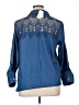 Cj Banks Blue 3/4 Sleeve Button-Down Shirt Size 0X - photo 2
