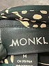 Monki 100% Polyester Animal Print Green Long Sleeve Blouse Size M - photo 7