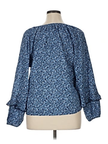 J.Crew Factory Store 3/4 Sleeve Blouse (view 2)