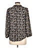 Ann Taylor LOFT Outlet 100% Polyester Floral Yellow 3/4 Sleeve Blouse Size Lg Petite - photo 2