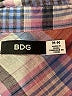BDG 100% Cotton Plaid Blue Long Sleeve Button-Down Shirt Size M - photo 7