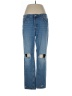 Divided by H&M 100% Cotton Hearts Blue Jeans Size 10 - photo 1