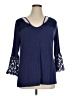 GNW Blue 3/4 Sleeve Top Size XL - photo 1
