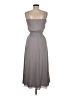 Theory 100% Polyester Solid Gray Casual Dress Size M - photo 2