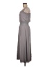 Theory 100% Polyester Solid Gray Casual Dress Size M - photo 5