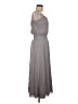 Theory 100% Polyester Solid Gray Casual Dress Size M - photo 4