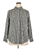 Talbots Checkered-gingham Black Long Sleeve Button-Down Shirt Size 18 - photo 1
