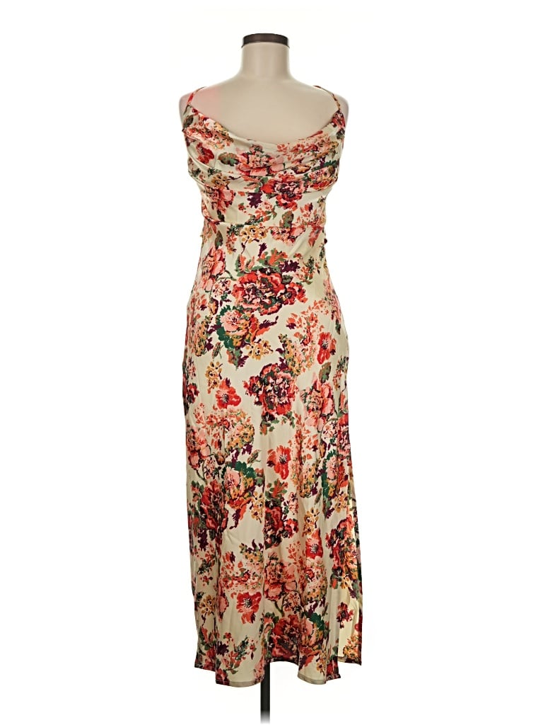 Pre-owned Mable Casual Dress In Tan