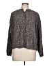 Universal Thread Paisley Gray Long Sleeve Blouse Size L - photo 1