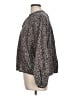 Universal Thread Paisley Gray Long Sleeve Blouse Size L - photo 5