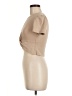 Zara 100% Cotton Tan Short Sleeve Top Size M - photo 5