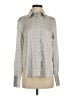 Rag & Bone 100% Polyester Houndstooth Gray Long Sleeve Blouse Size S - photo 1
