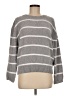 LUV LANE 100% Polyester Stripes Gray Pullover Sweater Size M - photo 1