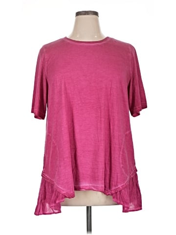 LOGO by Lori Goldstein Short Sleeve Top (view 1)