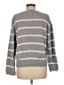 LUV LANE 100% Polyester Stripes Gray Pullover Sweater Size M - photo 2