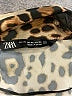Zara 100% Polyester Animal Print Brown Long Sleeve Blouse Size XS - photo 7