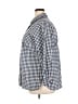 Talbots 100% Cotton Checkered-gingham Blue Long Sleeve Button-Down Shirt Size 2X - photo 5