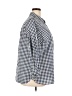 Talbots 100% Cotton Checkered-gingham Blue Long Sleeve Button-Down Shirt Size 2X - photo 4