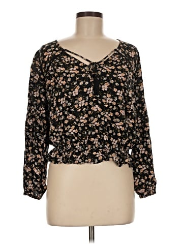 American Eagle Outfitters Long Sleeve Blouse (view 1)