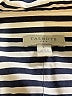 Talbots Outlet 100% Cotton Stripes Black Ivory Long Sleeve Blouse Size L - photo 4