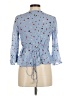 Ganni 100% Viscose Blue 3/4 Sleeve Blouse Size EU 36 / US 6 - photo 2