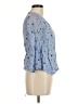 Ganni 100% Viscose Blue 3/4 Sleeve Blouse Size EU 36 / US 6 - photo 4