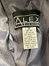 Alex Evenings 100% Polyester Metallic Silver Blazer Size 12 - photo 7