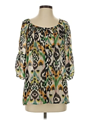 Vanessa Virginia 3/4 Sleeve Silk Top (view 1)