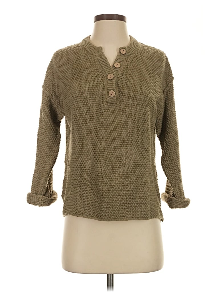 Pre-owned Pink Lily Pullover Sweater In Tan