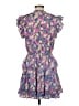 Entro 100% Polyester Floral Purple Cocktail Dress Size M - photo 2