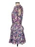 Entro 100% Polyester Floral Purple Cocktail Dress Size M - photo 5