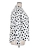 Worthington 100% Polyester Polka Dots White Long Sleeve Blouse Size XXL - photo 4
