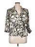 Alex Evenings 100% Polyester Animal Print Ivory 3/4 Sleeve Blouse Size XL - photo 1