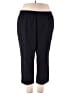 Lands' End Solid Black Casual Pants Size 24W - photo 1