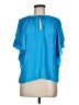 Ramy Brook 100% Polyester Blue Short Sleeve Blouse Size M - photo 1