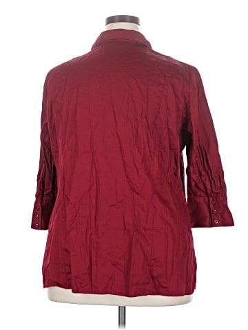 Apostrophe 3/4 Sleeve Button-Down Shirt (view 2)
